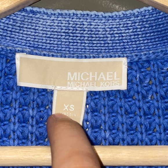 Michael kors cotton open front cardigan - Picture 2 of 4